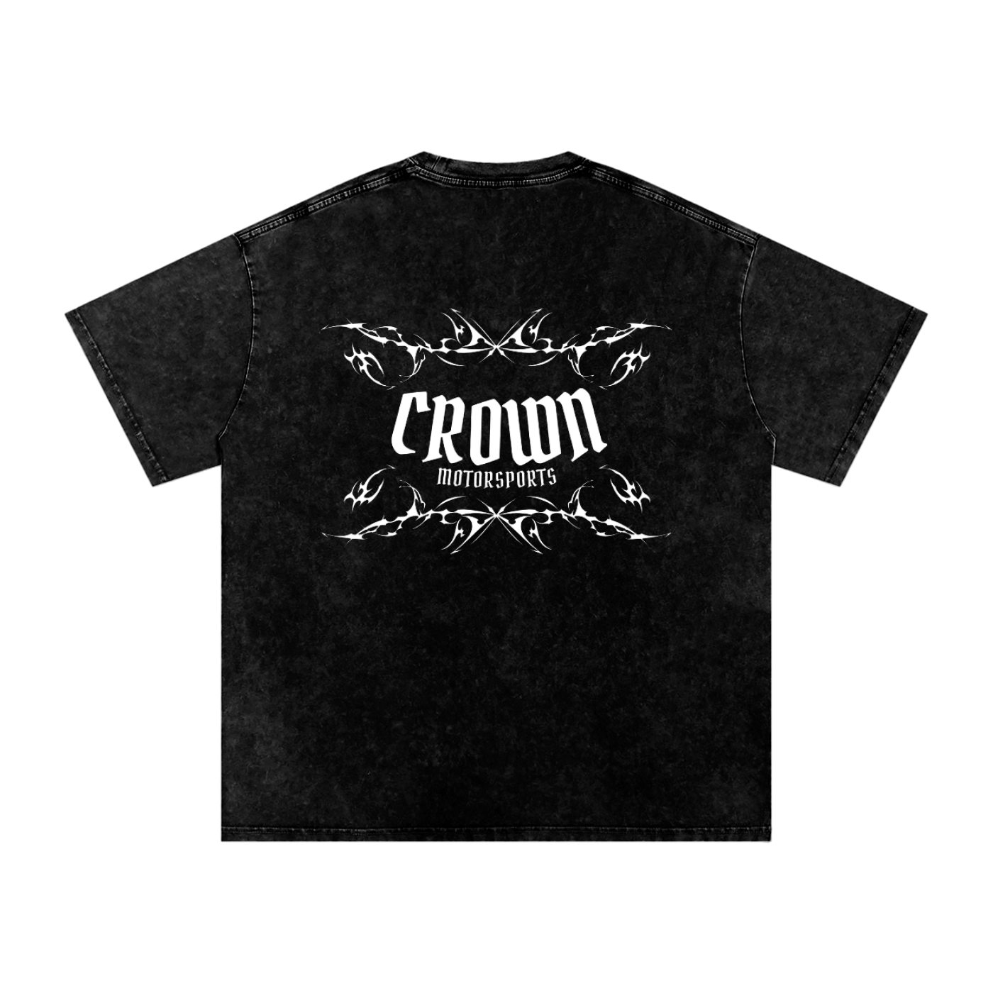 Crown Motorsports Black Washed Tee