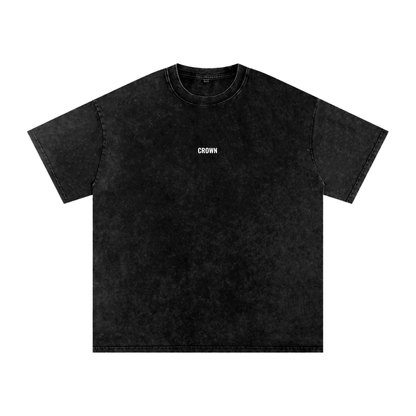 Crown Motorsports Black Washed Tee