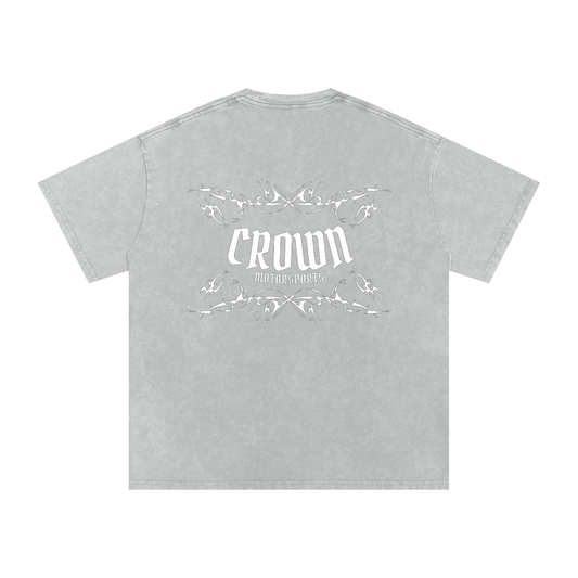 Crown Motorsports Grey Washed Tee